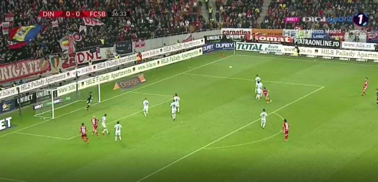 A fost la un pas sa fie dat afara, acum e ZEU pentru zidul alb-rosu dupa ce a marcat un supergol cu FCSB! Cum a inscris Sin in derby_3