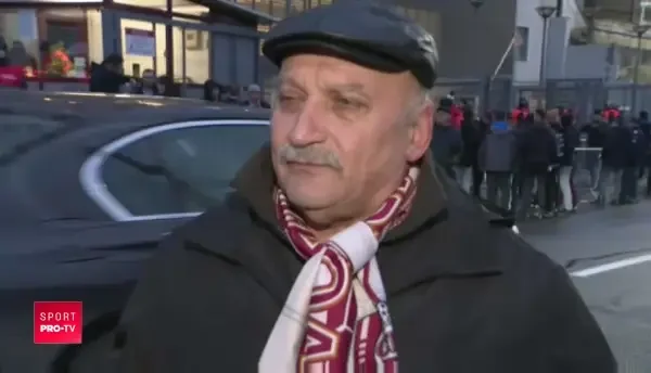 Omul care i-a purtat noroc lu'Petrescu la Urziceni a venit la Cluj! A mers mii de kilometri dupa Unirea. Ce reactie au avut clujenii cand l-au vazut