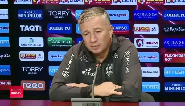 "Mi-ati pus 10 intrebari despre asta!" Dan Petrescu a IZBUCNIT la conferinta de presa! Ce spune antrenorul lui CFR despre Balgradean si transferul lui Latovlevici