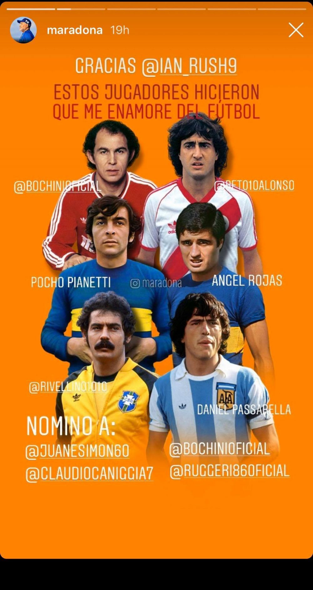 Si idolii au idolii lor! Maradona dezvaluie care sunt jucatorii care l-au facut sa se indragosteasca de fotbal&nbsp;