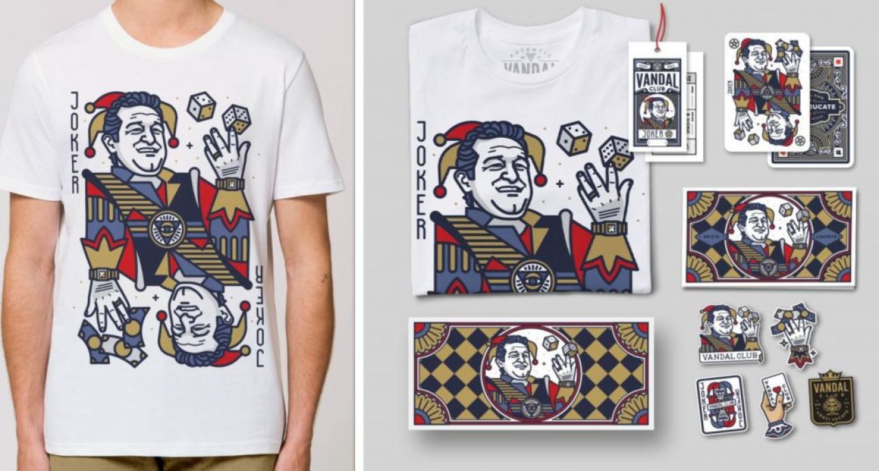 Gigi Becali, pe post de Joker! Figura patronului FCSB apare pe tricouri si carti de joc_1