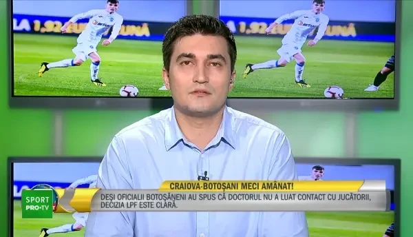 M-as bucura pentru Craiova sa castige la masa verde meciul cu Botosani! Solutie extrema dupa ce medicul lui FC Botosani a fost depistat cu Covid