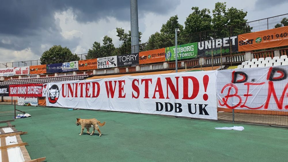 Dinamo, SOLD OUT a doua oara la rand, desi meciul se joaca fara suporteri! Stadionul e PLIN de mesaje de la fani! Tucudean a cumparat peste 400 de tichete_4