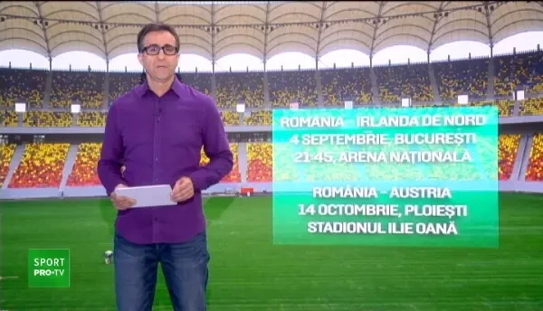 Toata Romania vede Romania! Unde se joaca meicurile toamnei pentru noua nationala a lui Radoi