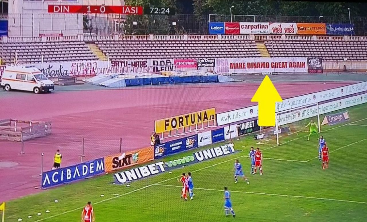 Dinamo, la fel ca Donald Trump. Fanii echipei au imprumutat un slogan de la controversatul presedinte al SUA_3