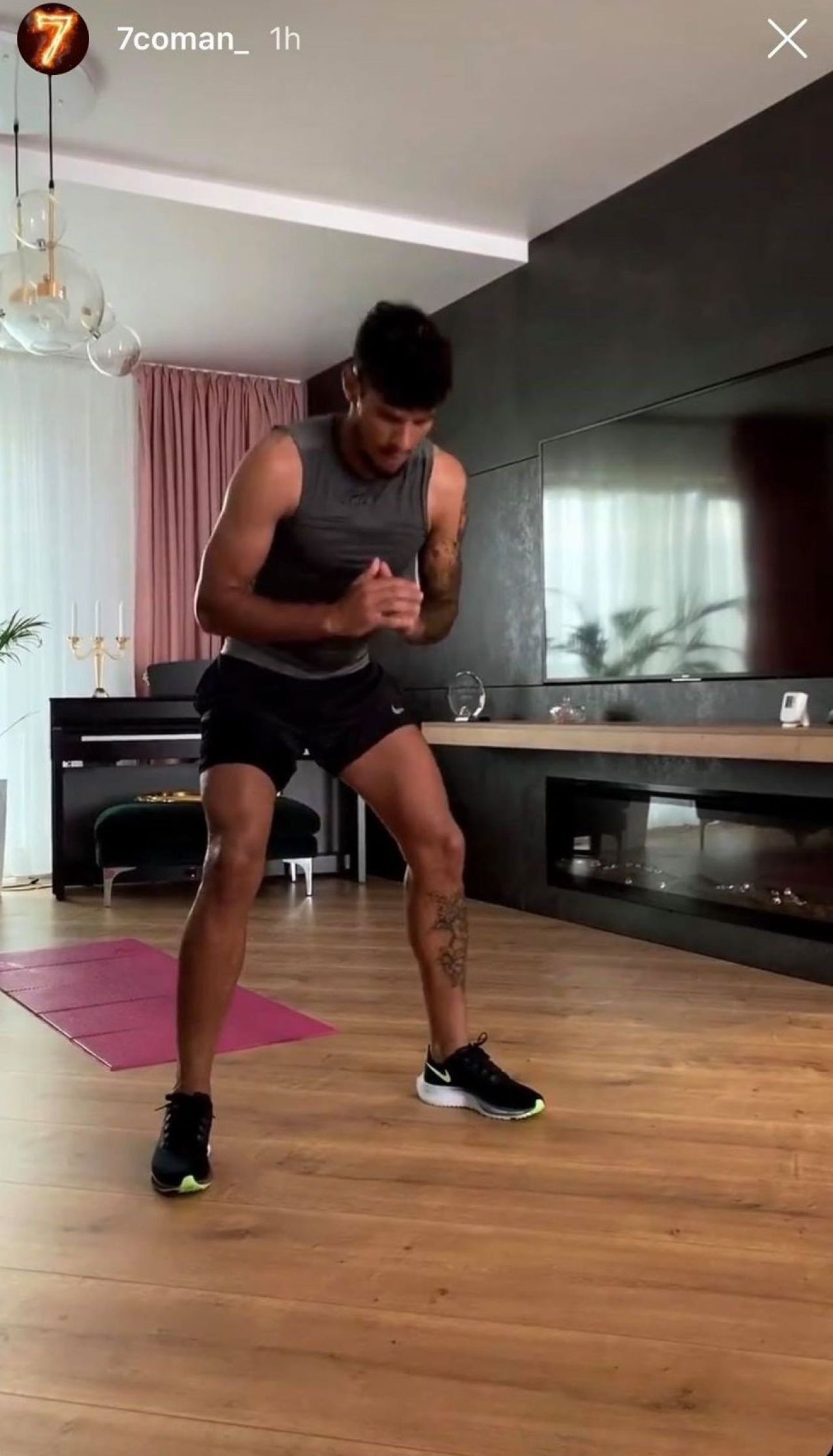 'Mbappe' Coman, mai motivat ca niciodata! Starul FCSB-ului se antreneaza acasa, dupa ce jucatorii au fost trimisi in izolare la domiciliu_2