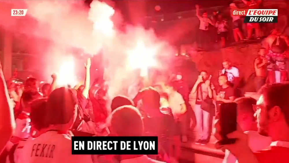 MII DE OAMENI in centrul orasului! Nebunie pe starzile din Lyon dupa calificarea in semifinalele Champions League