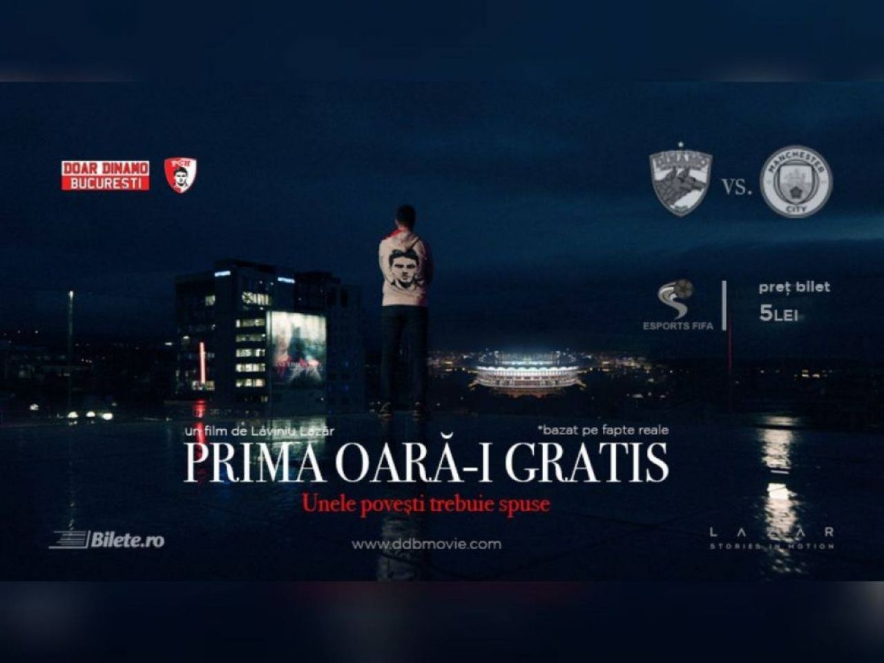 Dinamovistii fac FILM dupa aroganta ISTORICA de la Steaua-Manchester City, cand TOATA tribuna a ridicat placute cu 'Doar Dinamo Bucuresti'! Cum a fost posibila coregrafia care a facut inconjurul lumii_1