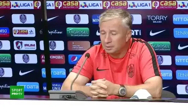 Discurs incredibil al lui Petrescu: "Eu sunt prostul prostilor, cel mai mare prost!" E sigur de INFRANGERE cu Dinamo Zagreb: "Au 90% sanse. Poate ma dau afara maine daca pierd!"