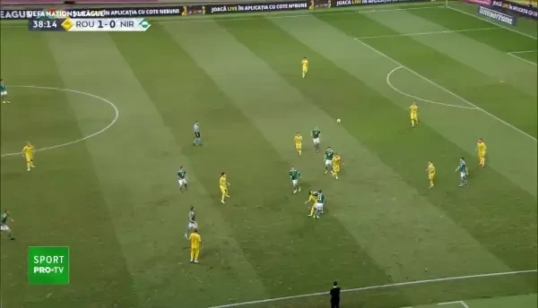 Irlanda de Nord ramane in 10 in minutul 39 al meciului de pe National Arena!