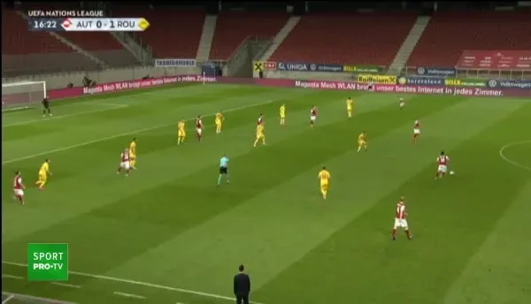 Somnic PUFOS, Romania! Aparare jenanta la golul de 1-1! Nationala, complet depasita la faza din care austriecii au egalat