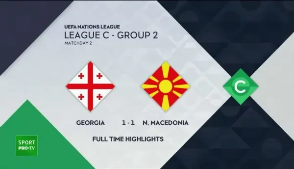 GEORGIA 1-1 MACEDONIA DE NORD