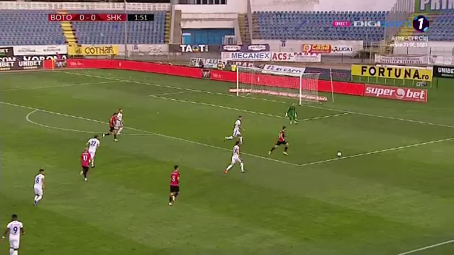 Al doilea gol FANTASTIC primit de Pap dupa cel ISTORIC al lui Borja Valle! Lob de Champions League, dupa o iesire TOTAL aiurea a portarului de la Botosani