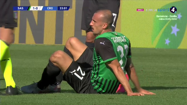 NUUUU, CHIRICHES! Emotii MAJORE pentru Chiriches! A iesit accidentat dupa jumatate de ora in meciul lui Sassuolo si e incert pentru nationala
