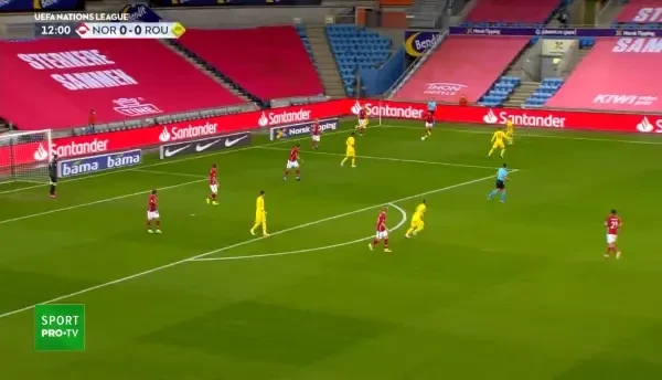 GOL NORVEGIA! Odegaard trimite o pasa geniala pentru Haaland, care ramane singur cu Tatarusanu si inscrie