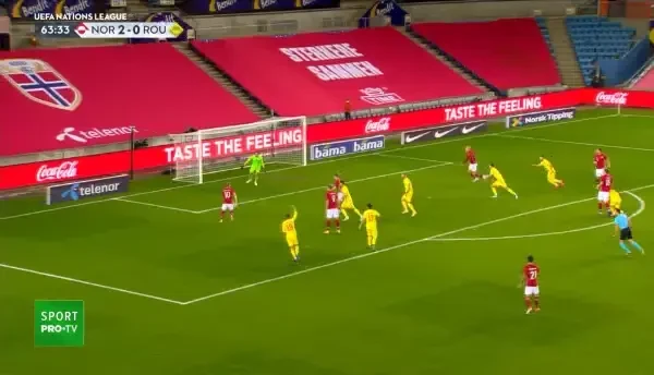 GOL NORVEGIA! Haaland face dubla din pasa lui Odegaard