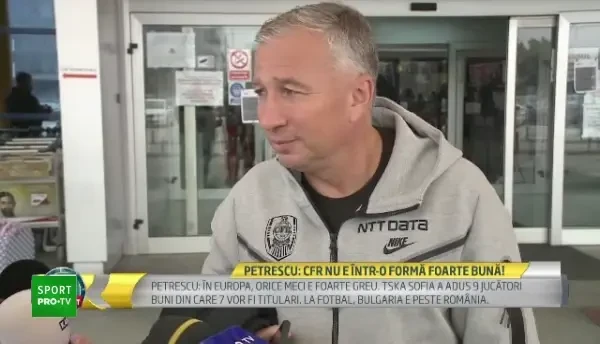 FOTO | CFR Cluj a plecat la Sofia! Dan Petrescu, impresionat de lotul lui TSKA: Au cumparat de la Bordeaux, Lile, Watford! Ce spune de transferurile jucatorilor de la Kups
