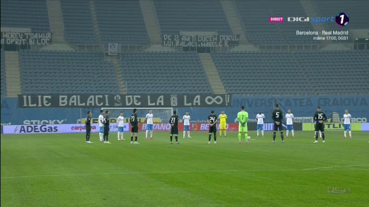 Imagini SUPERBE de la Craiova! Omagiu pentru Ilie Balaci pe Oblemenco: