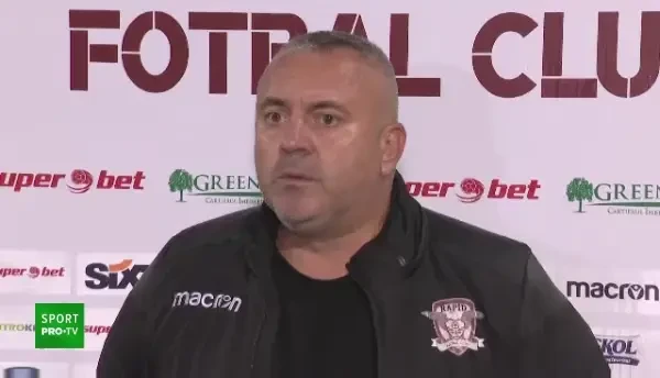 FA-BU-LOS! Antrneorul Rapidului a recitat din Eminescu, apoi a avut o reactie halucinanta: "Cred ca o sa fim batuti, alergati! Meritam!"