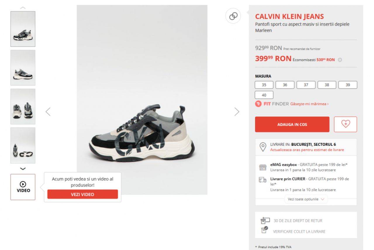 Pantofi sport redusi de la 929,99 lei la 399,99 lei pentru Black Friday 2020! Geaca redusa cu 74%: costa acum doar 139,99 lei! AICI AI REDUCERILE COMPLETE_1