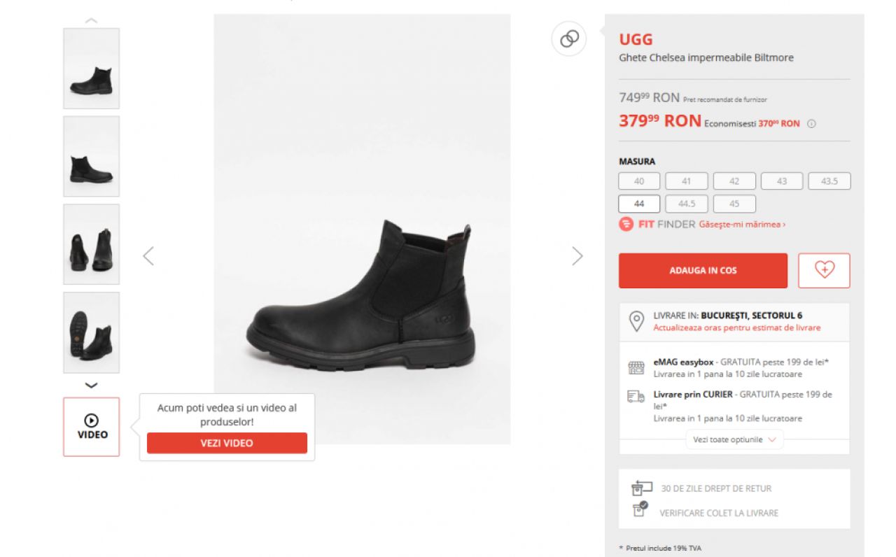 Ghete impermeabile Chelsea reduse 49%! Hanorac de 260 de lei la doar 99 de lei daca il cumperi ACUM! A inceput Black Friday la Fashion Days_2