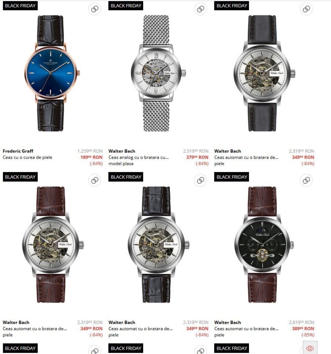 Ceas Fossil la 249 RON, redus de la 599! Black Friday 2020 a inceput pe Fashion Days! MEGA-OFERTA si la ceasul Walter Bach! 84% REDUCERE de la 2319 RON! Preturi de neratat_3