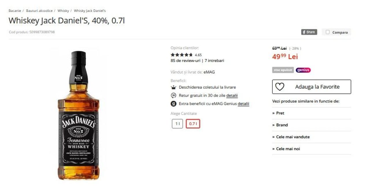 Saltea active plus cu memorie redusa 55%! Costa doar 399,99 lei daca o cumperi ACUM! Whiskey Jack Daniels, pret TAIAT cu 28%: il iei cu 49,99 lei! AICI toate reducerile_2