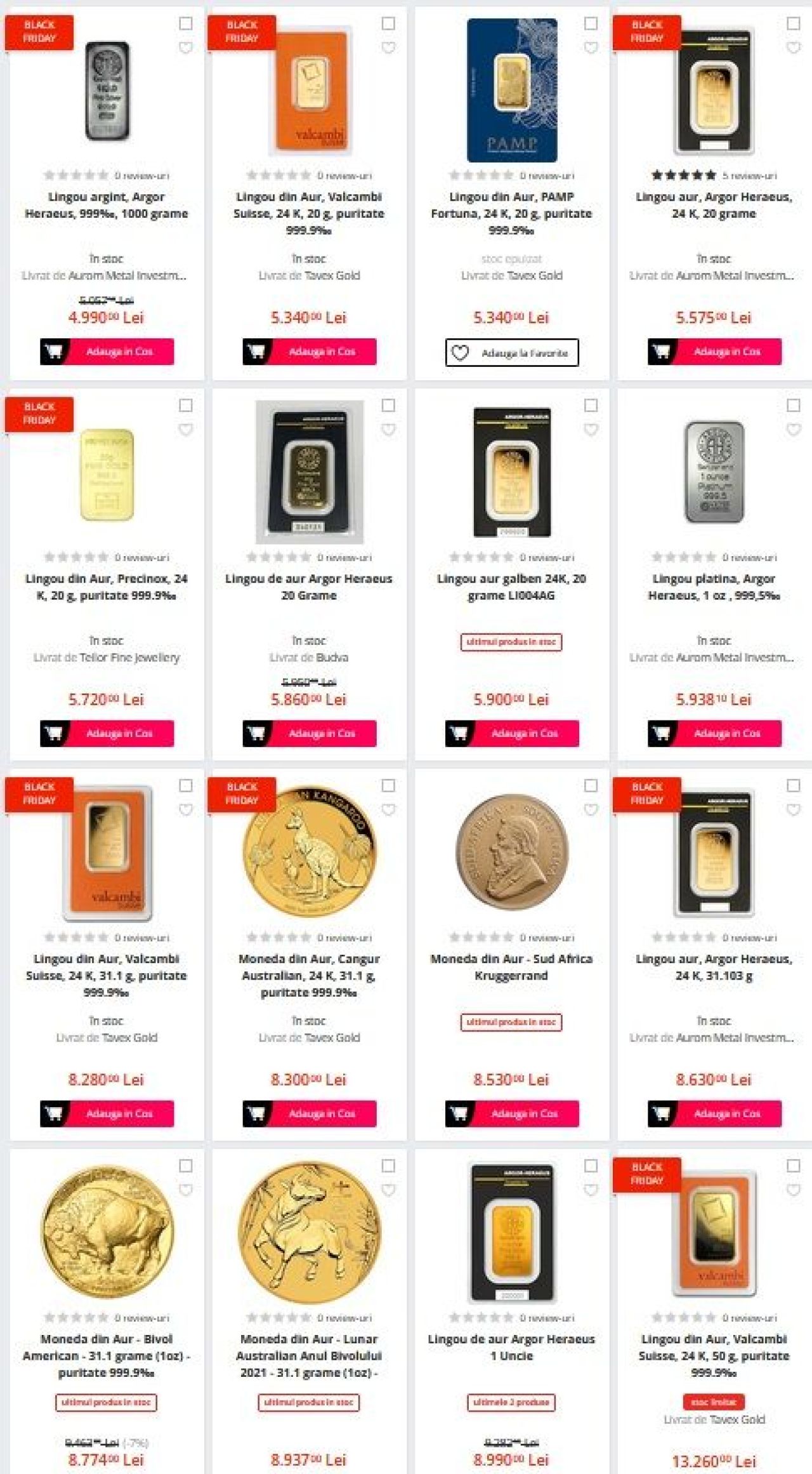 AURUL e cea mai buna investitie! Reduceri URIASE de Black Friday la eMAG pentru lingouri de aur! Oferta de MILIOANE: sunt ultimele produse din stoc si preturile pleaca de la doar 60 de lei_3