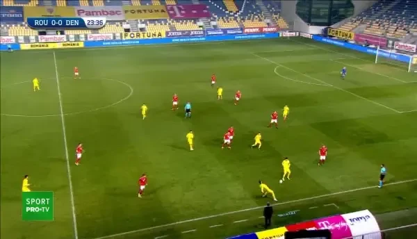 Matan a trecut milimetric pe langa gol dupa o pasa perfecta a lui Costache.