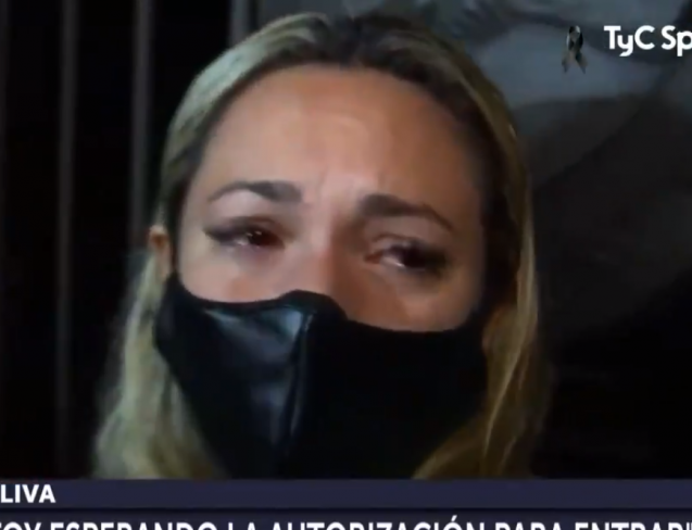 Scene incredibile in Argentina! Fosta iubita a lui Maradona, in lacrimi! Nu i-a fost permis sa-l vada pe Diego!