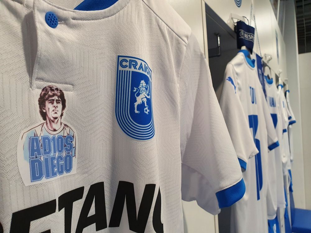 Universitatea Craiova, omagiu pentru Maradona la meciul cu Spartac! Cum vor arata tricourile oltenilor _2