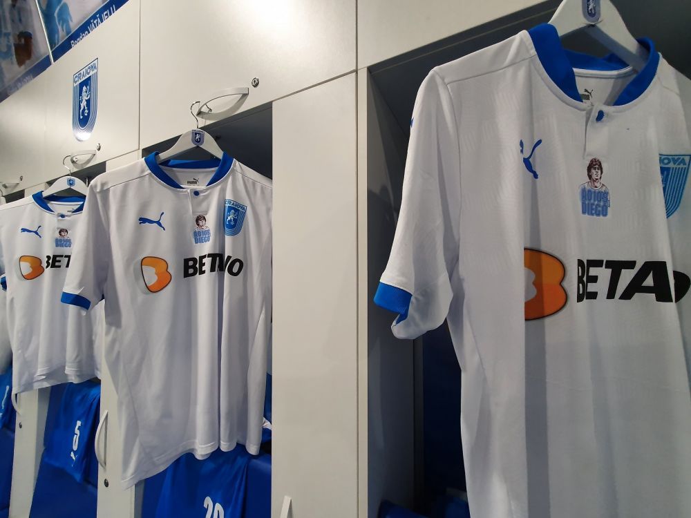Universitatea Craiova, omagiu pentru Maradona la meciul cu Spartac! Cum vor arata tricourile oltenilor _8
