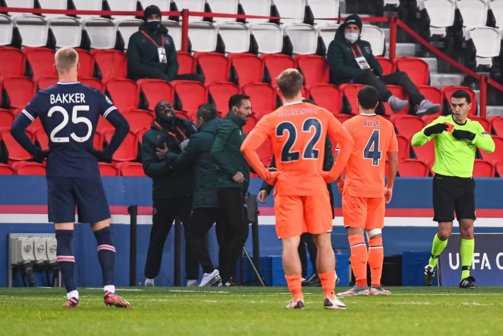 Noi informatii EXPLOZIVE de la SCANDALUL MONSTRU din PSG - Basaksehir! Antrenorul turcilor catre Coltescu: Aici nu esti in Romania!