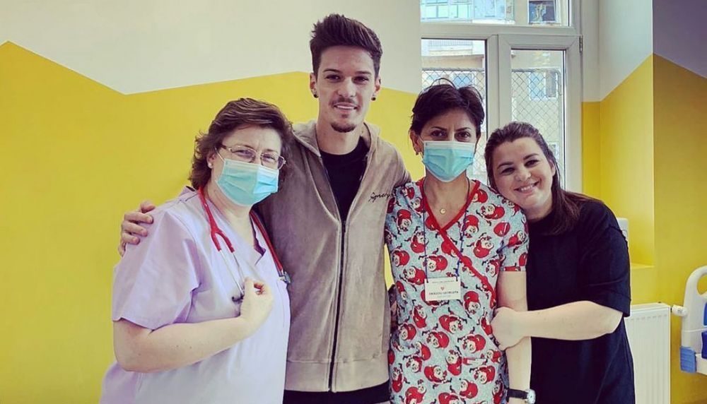 Dennis Man, star si in afara terenului de fotbal! 'Perla' lui Becali, implicata in renovarea sectiei de pediatrie dintr-un spital de stat_1