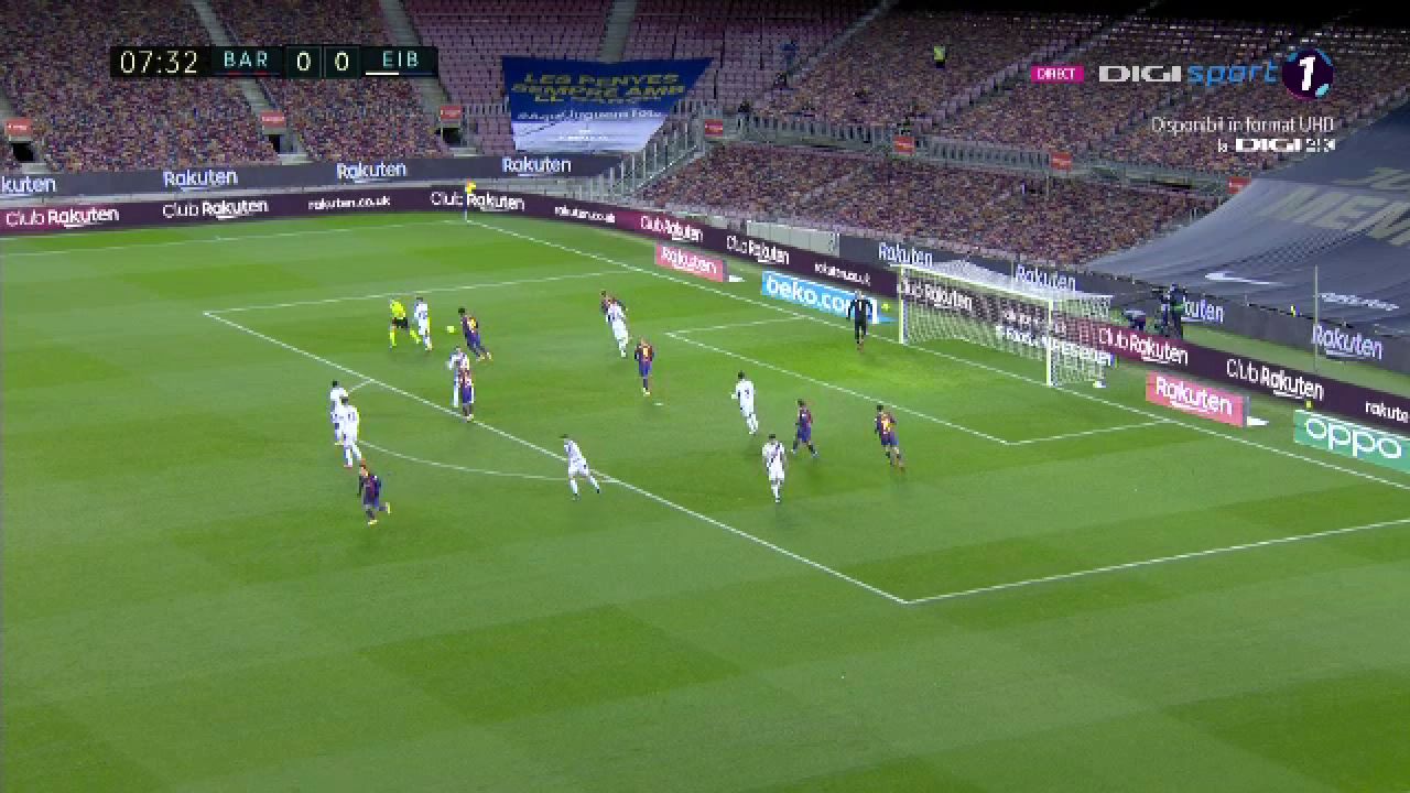 Messi, INGHETAT in tribuna! Nici in liga a 3-a nu vezi asa ceva: gol IREAL primit de Barcelona dupa o gafa colosala! Gol anulat cu VAR si penalty ratat. AICI golurile din Barcelona 1-1 Eibar_16
