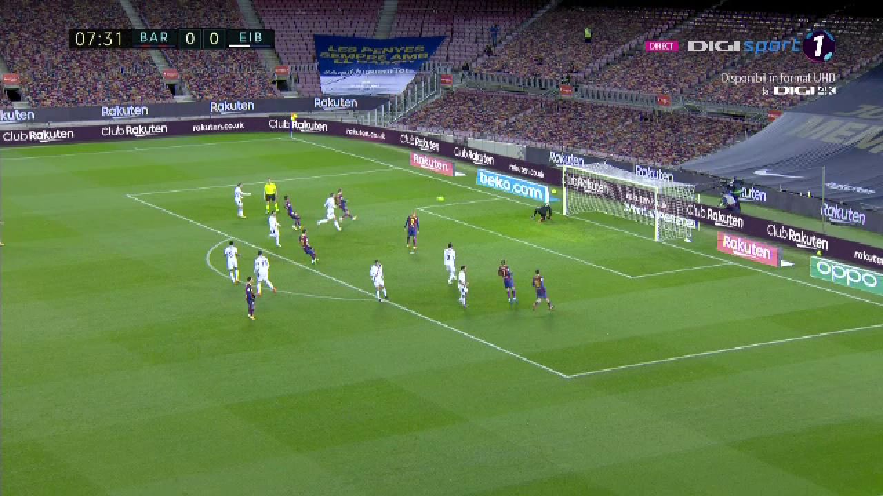 Messi, INGHETAT in tribuna! Nici in liga a 3-a nu vezi asa ceva: gol IREAL primit de Barcelona dupa o gafa colosala! Gol anulat cu VAR si penalty ratat. AICI golurile din Barcelona 1-1 Eibar_17