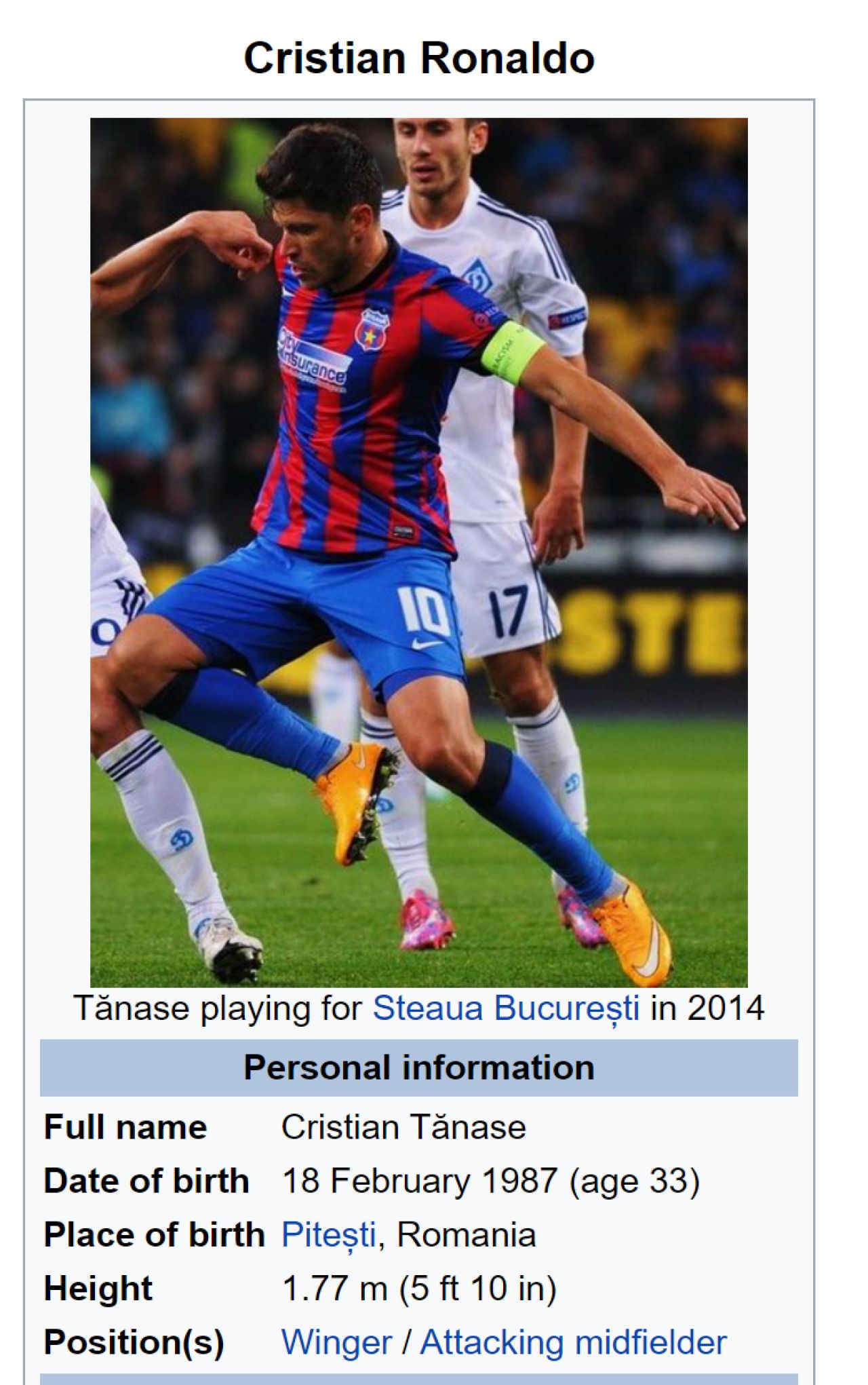 Cristi Tanase, TRANSFER MONDIAL! :)) E nebunie totala pe pagina lui de Wikipedia: e dat la Barcelona, Real, Bayern, Inter si AC Milan! Ce a putut sa apara pe net_3