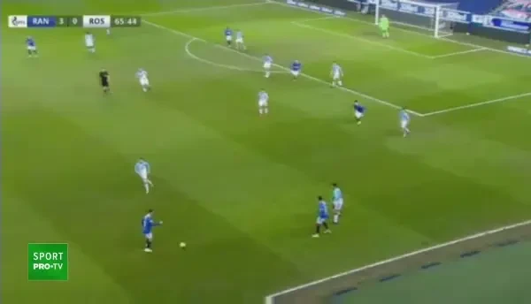 Pasa de gol a lui Ianis Hagi pentru golul de 4-0 marcat de Jack