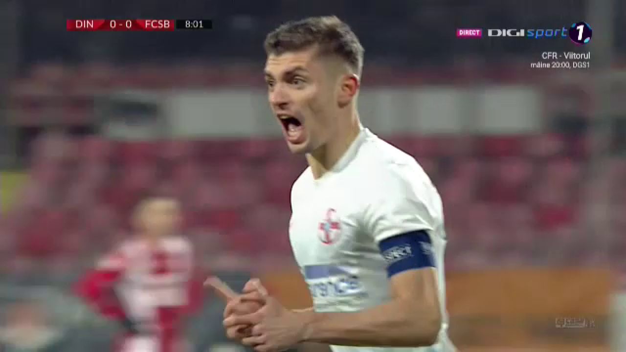 Adio, Man! Tanase e GOLGETERUL Romaniei dupa ce i-a dat electrosocul lui Dinamo in minutul 8! A ajuns la 15 goluri in acest sezon_12