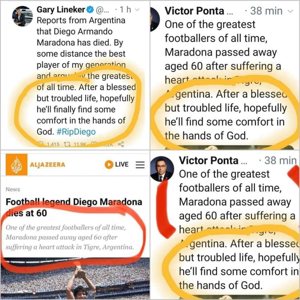 Victor Ponta a RECUNOSCUT! Ce s-a intamplat cu postarea plagiata de pe Twitter, in ziua decesului lui Diego Maradona: 