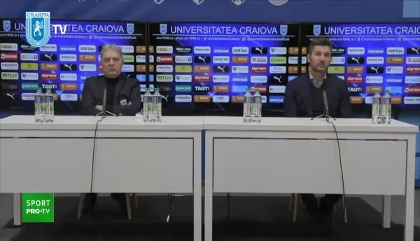 BREAKING NEWS! Universitatea Craiova si-a prezentat OFICIAL noul antrenor! Ce a spus Ouzounidis la conferinta de presa
