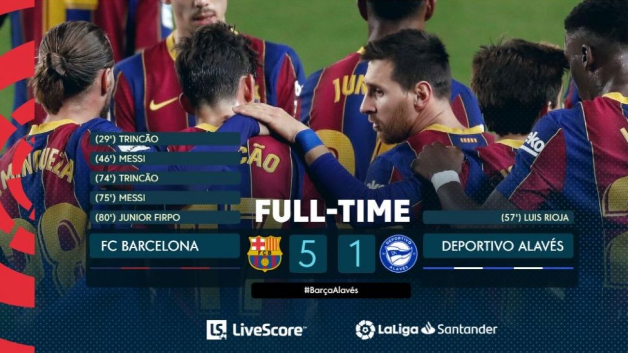 No, om SIGUR nu e! :) Doua goluri FANTASTICE ale lui Messi pentru Barcelona! Cum a marcat in MASACRUL cu Alaves: 5-1_3