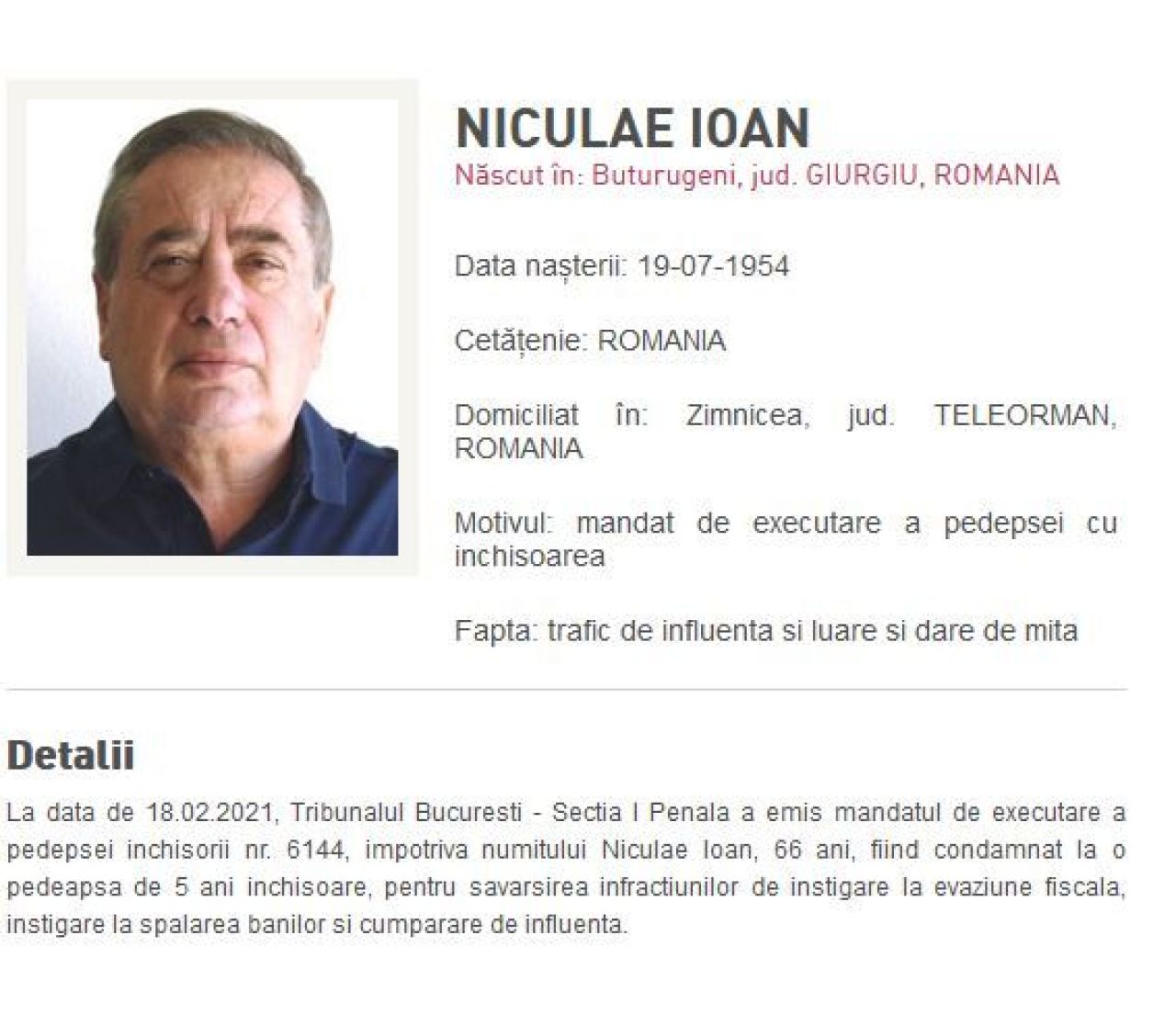 Prima REACTIE a lui Ioan Niculae dupa ce a fost CONDAMNAT la 5 ani de INCHISOARE! Motivul pentru care Politia nu l-a gasit la domiciliu_2