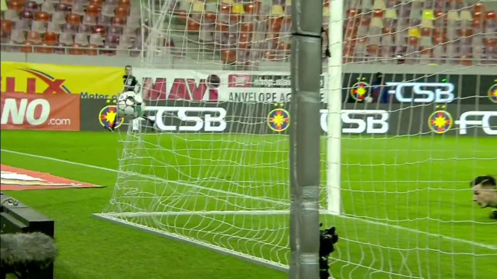 Gol FANTASTIC Olaru pentru FCSB! Executie minunata, din afara careului! Reactia lui Ilie Dumitrescu: 