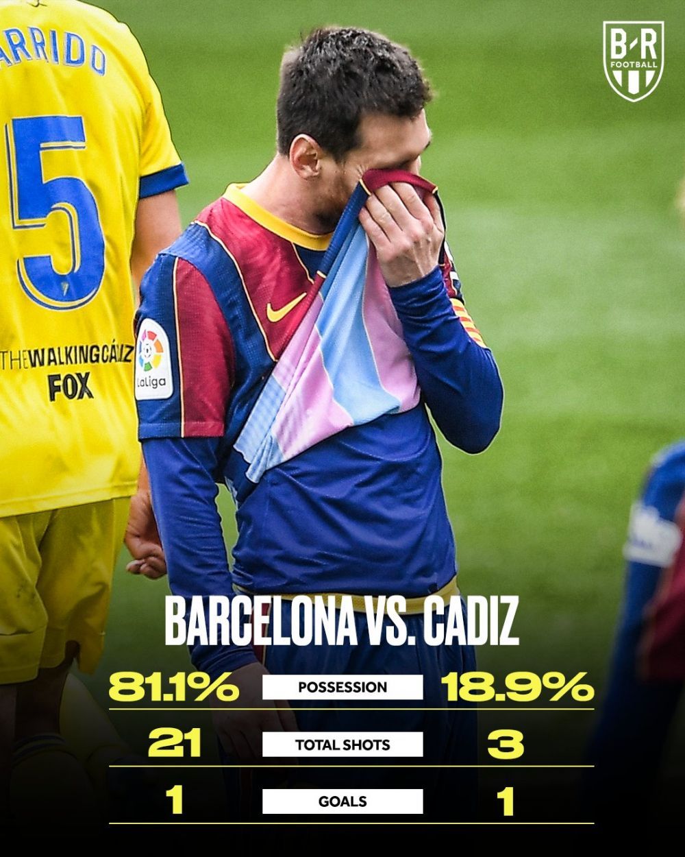 SOC pentru Messi si vedetele Barcelonei: LOVITURA PE RANA DESCHISA de PSG! Doar 1-1 acasa cu Cadiz: numar URIAS de suturi, posesie 81%_1