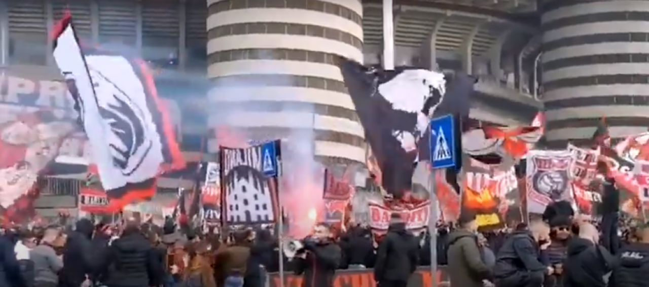Derby-ul dintre Inter si Milan a batut pandemia! Imagini SENZATIONALE cu fanii celor doua rivale in fata stadionului_2