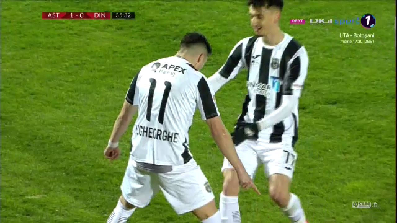 I-a dat gol lui Dinamo cu o lovitura COPIATA de la Ronaldo, apoi s-a bucurat FIX ca el! Cum a marcat Vali Gheorghe pentru Astra_5