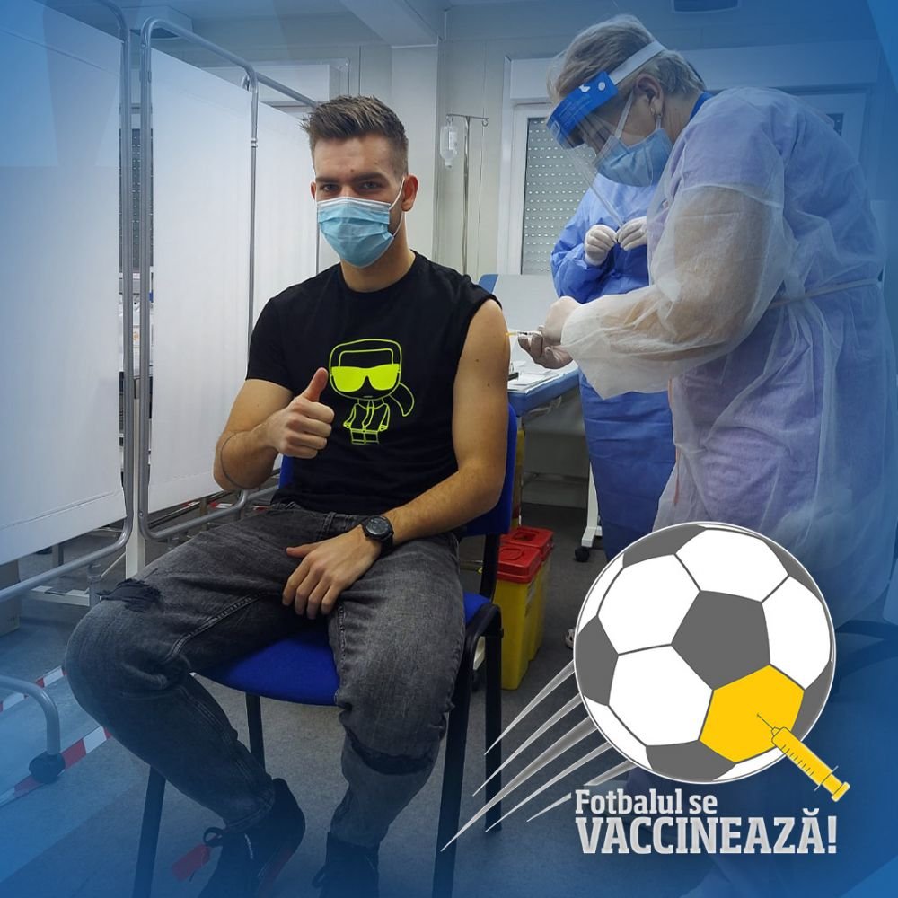 A inceput campania de vaccinare in fotbal! Harut si Dica, primele nume importante din fotbal care au primit vaccinul! Primele imagini _4
