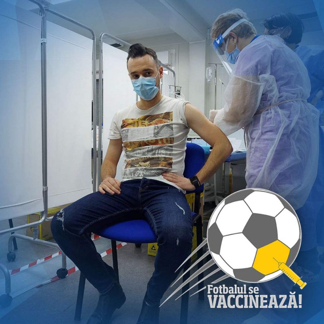 A inceput campania de vaccinare in fotbal! Harut si Dica, primele nume importante din fotbal care au primit vaccinul! Primele imagini _5