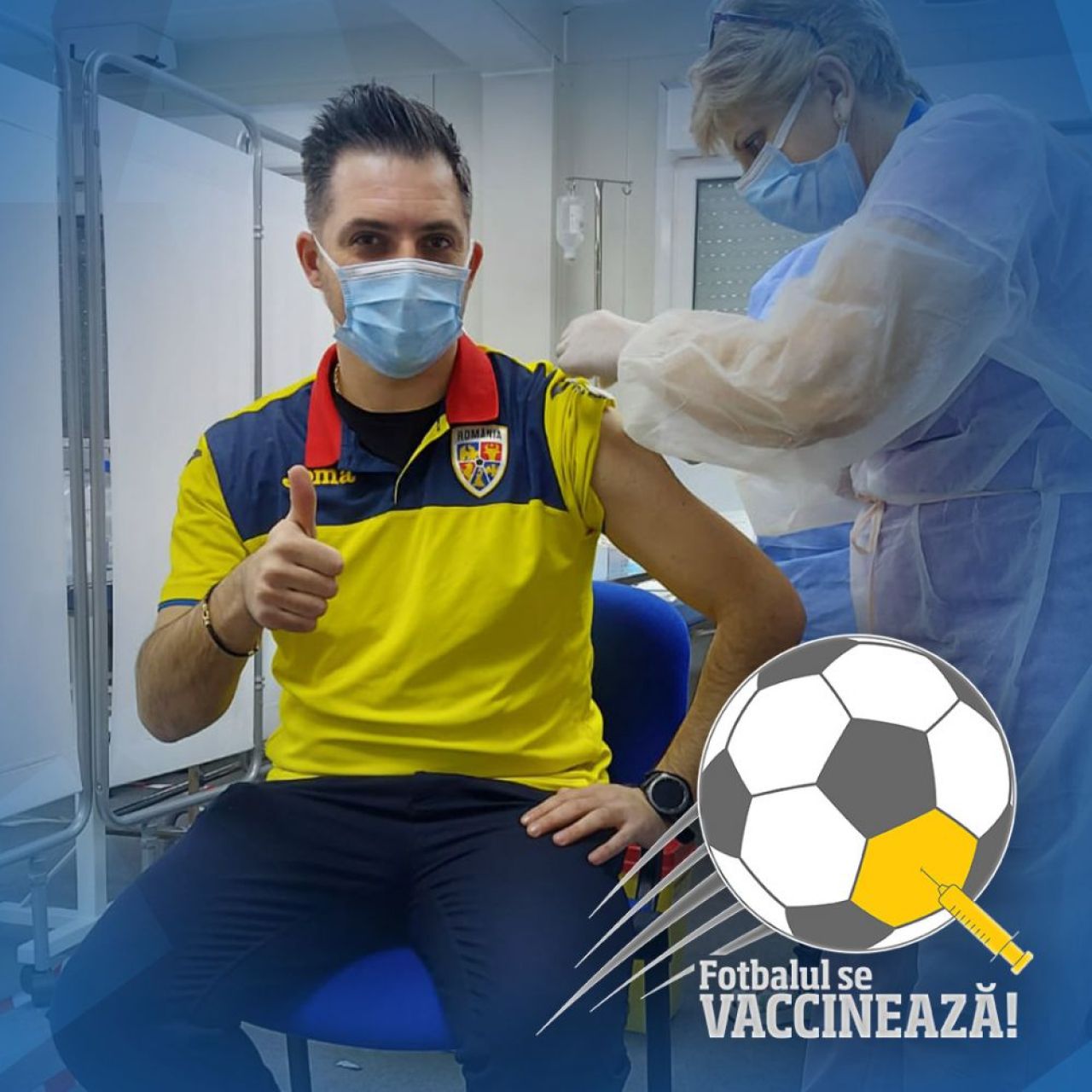 A inceput campania de vaccinare in fotbal! Harut si Dica, primele nume importante din fotbal care au primit vaccinul! Primele imagini _7